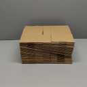 HORLIMER 8x6x4 inches Shipping Boxes Set of 25, Brown Corrugated Cardboard Box Literature Mailer