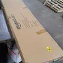 Amazon Basics Height Adjustable Full-Size Foldable Ironing Board, 4-Leg Fold-Up, Chevron Removable Cover, 60" x 14" x 38"