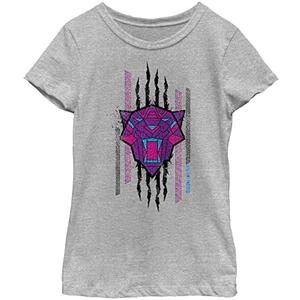 Marvel Girl's Panther Scratch T-Shirt, XS