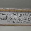 Grandma and Grandpa's House Wall Decor, 32x12 Inch, Natural