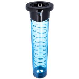 San Jamar Sentry In-Counter Cup Dispenser 8-44 Oz Cups with Adjustable Lever for Restaurants, Dining Halls, and Fast Food, Plastic, 23.5 Inch Tube, Blue 