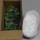 Dahey Fake Eucalyptus Plants Indoor for Farmhouse Home Decor Artificial Faux Plants in Rustic Rectangular Pots Table Centerpiece for Bathroom Office Living Room Shelf Laundry Decor, 7" L x 4" H