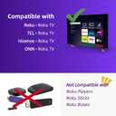 ORQRQO (Pack of 2) Replacement Remote for Roku TV, TCL, Hisense, Onn Roku TV, Not Compatible with Roku Stick, Box, Player, No Setup Required