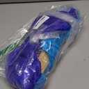 1 Pair(Left+Right) Faux Silk Belly Dance Fan Veil for Dance Performance, Length 180cm Width 90cm (Turquoise Blue)