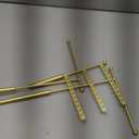 pickpiff Jewelry Organizer Holder Stand: 3 Tier Jewelry Storage Display for Necklace, Bracelet, Earring, Ring, White & Gold