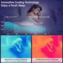Cooling Comforter Oversized King for Hot Sleepers, 108"x90" Summer Cooling Blanket for Night Sweats, Silk Soft Lightweight Breathable All-Season Grey Cooling Quilt Blanket