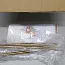 Gold Pendant Lights Kitchen Island, Vintage Bathroom Pendant Light With Clear Glass Shade, Adjustable Height Pendant Light - Dual Mount Ceiling & Hanging Fixtures With 90° Swivel For Home, E26 Bulb