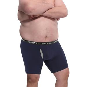 INNERSY Men's Big and Tall Boxer Briefs Breathable Mesh Cooling Underwear 4-Pack, 4XL