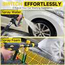 PWACCS Pressure Washer Gun with Foam Cannon, 100 ML | Mini No-Dilution Foam Cannon Pro Power Wash, Soap Cannon, 4 Nozzle Tips, For Car Wash