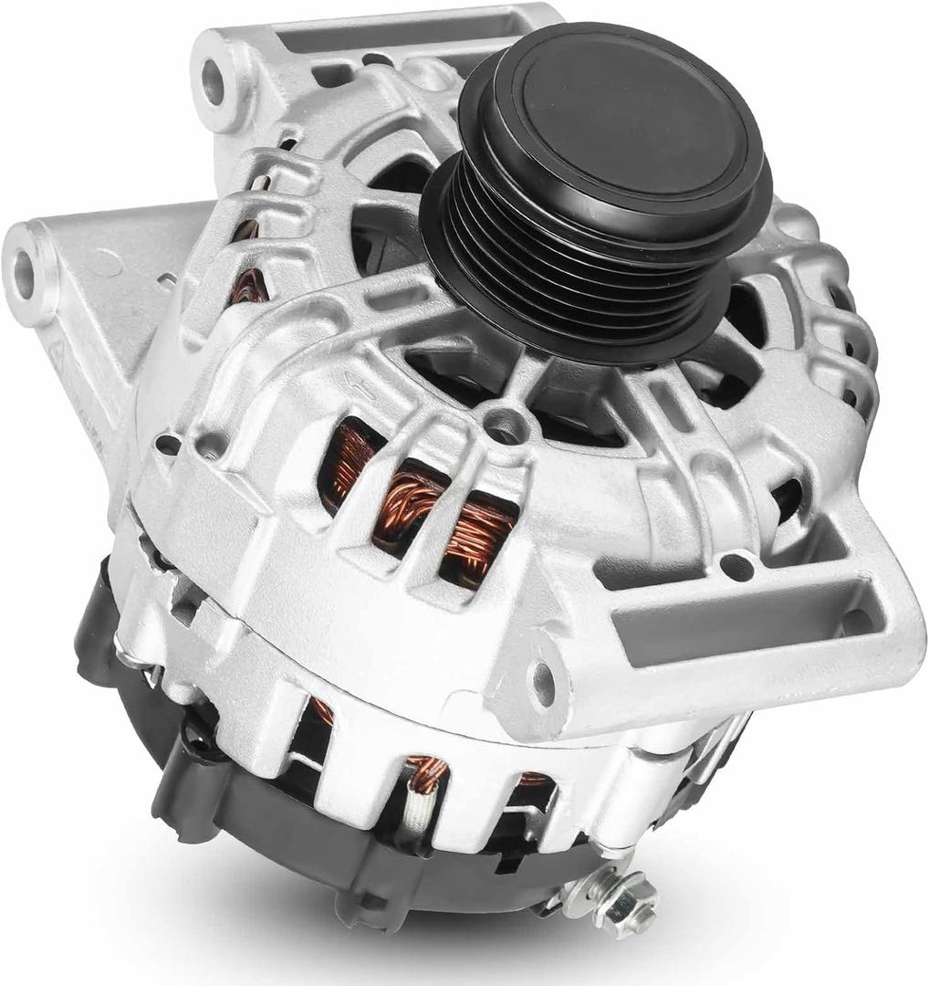 120 Amp New Alternator Fit for Buick Regal 13-14 2.4L, 11-13 2.0L, 12-17 2.4L, for Chevrolet Equinox 10-17 2.4L, for GMC Terrain 10-17 2.4L, for Saab 9-5 2011 2.0L, 1202330, 1204650, 95515960, 9551989