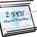 Peslv 2 Pack Magnetic PaperFilm for iPad 9th & 7th Generation, iPad Air 3 & iPad Pro 10.5in - 10.2 Inch Feel Like Writing/Drawing on Paper, Removable Matte Anti-Glare Blue Light Screen Protector