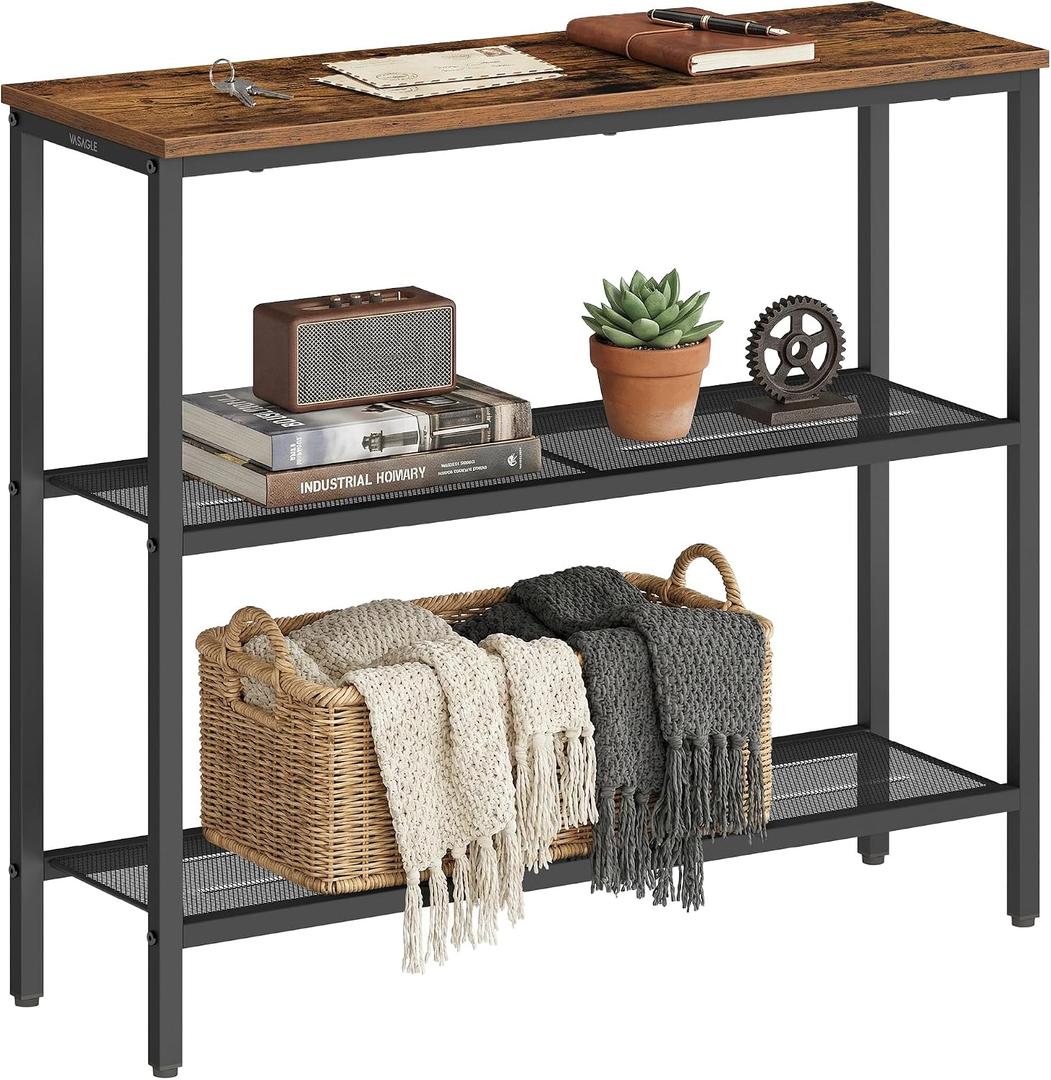 VASAGLE Console Table, Narrow Hallway Table, 80 x 24 x 81.2 cm