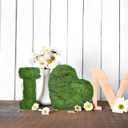 NUOBESTY Faux Moss for Plants Indoor Artificial Green Moss 4.72X4.72 Inch Maintenance-Free Planter Decor for Fairy Garden Wedding Table Centerpiece