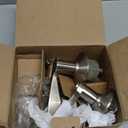 Schlage F40 ACC 619 Accent Door Lever, Bed & Bath Privacy Lock, Satin Nickel