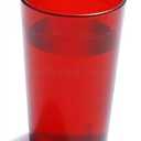 New Star Foodservice 46670 Tumbler Beverage Cup, Stackable Cups, Break-Resistant Commercial Plastic, 8 oz, Red, Set of 12