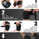 Jaffick Knee Wraps for Weightlifting (Pair)  70" Double-Layer Reinforced Compression Knee Wraps Sleeves with Strap Gym Accessories for Men & Women Powerlifting Support (Black)