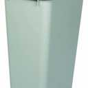 Knape & Vogt 50qt Trash Can Contractor Pack of 8ea, 21.56-Inch by 15.55-Inch by 11.13-Inch, Platinum
