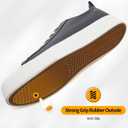 ZGR Womens White Canvas Sneakers,Classic Black Canvas Shoes,Casual Fashion Sneakers (6, Dark Grey)