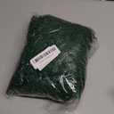 vannyster 16.4 Ft Christmas Tinsel Garland, 1 Pack Green Metallic Garland with 50 Color LED Lights, Artificial Xmas for Indoor Outdoor Tree Decoration, Holiday Party Supplies