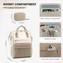 LOVEVOOK Laptop Backpack for Women,15.6 Inch Work Teacher Nurse Bag,Business Computer Backpack Purse with USB Port,Stylish Casual Daypack for Travel