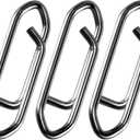 Alwonder 50-Pack Fishing Power Speed Clips, High Strength Stainless Steel Speed Clip for Fishing Lure Quick Change, Freshwater Saltwater Crankbait Popper Lures Quick Snap Connector Tackle (XS-25LB-0.5IN)