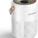 FULMINARE Air Purifiers for Home Bedroom Up to 680 Ft, with H13 HEPA Air Purifier, 360 Intake for Pet Hair, Smoke, Odors. Features 3 Speeds, Timer, 24dB Quiet & Night Light, (White)