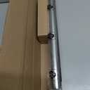Satin Nickel Curtain Rods 18 to 45 inches,1 Inch Modern Metal Drapery Rods,Adjustable Heavy Duty Curtain Pole Suitable for Bedrooms and Living Rooms(18"-45"Satin Nickel)