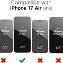 oakxco for iPhone 17 Air Case Clear Magnetic, [Compatible with Magsafe] Ultra Slim Thin Transparent Silicone Mag Safe Phone Case, Non-Yellowing Plastic Soft TPU Shockproof Bumper, Light Blue
