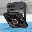Shintrend Cruise Ship Approved Magnetic Fan, Rechargeable Portable Fan with 100 Speeds, Magnetic Mount for Cabin Ceiling & Wall, Quiet Air Circulator, Cruise Essentials 2026 Black