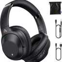 Bluetooth 5.2 Hybrid Active Noise Cancelling Headphones for Airplane Travel, 90H Playtime Wired and Wireless Over Ear ANC Headset for Adults, Android, Home Office