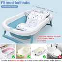 Colorlife Baby Bath Seat Support Net Infant Bathing Seat Support Mat, Adjustable Comfortable Non-Slip Three-Pointed Baby Shower Net Bathtub Sit Up Mesh for Newborn 0-12 Months-Star(No Bathtub)
