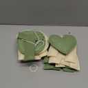 Sage Green Heart 1/2 Way to One Birthday Decoration Pre-Strung Handmade Felt Half Way To One Sign Banner for 6 Months Birthday Baby Boy Girl Neutral Decorations Party Nursery Home Wall Fireplace Decor