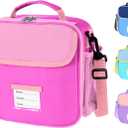 Lunch Bag for Kids Insulated Lunch Boxe for Boys Girls Small Reusable Cooler Tote Lunchbag Back to School Cute Lunchbox for Teens (pink)