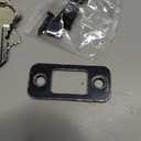 1 Side Keyed Deadbolt Lock,Single Cylinder Dead Bolt, Matte Black Round Exterior Keyed Front Entry Inside Door Deadbolt