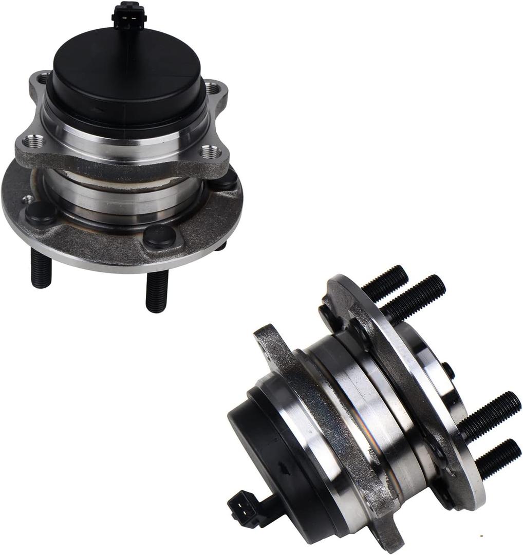KUSATEC 512326 2PCS Rear Wheel Bearing and Hub Assembly Compatible with Kia Sorento 2011-2015, Hyundai Santa Fe 2007-2020, Hyundai Veracruz 2007-2012, 5 Lug w/ABS