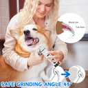 2025 Upgraded Silent Groom Pro Nail Grinder,2-Speed Dog Nail Trimmer with 2 Replacement Grinding Heads,Pet Paws Grooming Smoothing Tool for Cats and Dogs