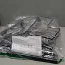 Set of 2 Wall Mount Toothbrush Holders with Tension Pole Shower Caddy, Rustproof Bathroom Organizer with Soap Holder & Hooks, 4 Adjustable Shower Shelves for Renters, 25-114.2 inch Black