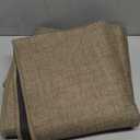 Corner Kitchen Mats for Floor Non Slip Washable, Rubber Backed Circular Sector Kitchen Rugs, Super Absorbent Imitation Linen Braided Kitchen Floor Mat for Sink Corner Areas (Brown, Radius 55")