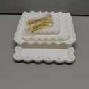 5 Pcs Dessert Table Display Set - 2 Pcs 3-Tier Dessert Display Stands & 3 Pcs Serving Tray - Dessert Trays Dessert Stands Treat Table Displays Set for Tea Parties,Birthdays & Baby Showers (White)