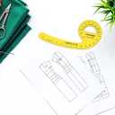 Traceease French Metric Plastic Sewing Tools Metric Curve Shaped Rulers for Designers and Tailors Sewing Ruler Set Tailoring Rulers Lot of 10pcs