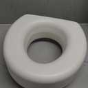 AquaSense 770-610 4 Inch Portable Raised Toilet Seat Riser, Elevated Toilet Seat for Seniors