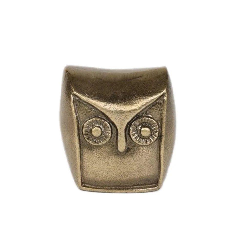 HD Designs Aluminum Owl - Antique Gold