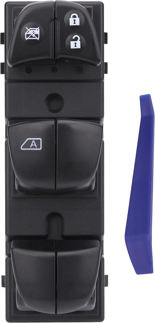 Obaee Power Window Switch Main Control Button Compatible with Nissan Altima 2013-2016/ Tiida 2011-2016/ Juke 2010-2017/ Sylphy/Qashqai/X-Trail/Rogue Sport, Replaces OEM 25401-1KA0C 25401-3NF0A