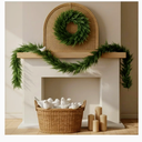 026 Spring Wreath & Garland Set, 22in Wreath + 9FT Artificial Cedar Greenery, Real Touch Fake Plants for Front Door, Easter Decor, Mantel, Stairs, Indoor/Outdoor Wedding & All-Season Home Décor