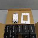 ELECTECK 10 Pack GFCI Outlet 20 Amp, Outdoor Weather Resistant (WR), Ultra Slim GFI Receptacles with LED Indicator, Ground Fault Circuit Interrupter, Wallplate Included, ETL Listed, White