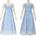 Yejue Royal Colonial Girl Child Princess Costume Hamilton Show Cosplay Medieval Victorian Stage Dress Size: Large