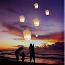 Paper Lanterns 12 Pack White,Easy to Use, Paper Lanterns were The Highlight of Party,Lantern each package is equipped with operating instructions.