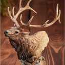 Wild Wings Primal Call - Elk Sculpture by Stephen Herrero