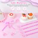 100 Pieces Baby Shower Pacifiers Necklace, Cute Acrylic Pacifier Necklaces for Chupones para Baby Shower Games Charm, Party Favors, Decorations DIY, Gender Reveal Table Scatter(Pink)