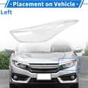 ACROPIX Headlight Lens Cover Headlight Headlamp Lense Clear Lens Cover for Hyundai Elantra 2011-2016 Clear PC 1 Pcs Front Left Car
